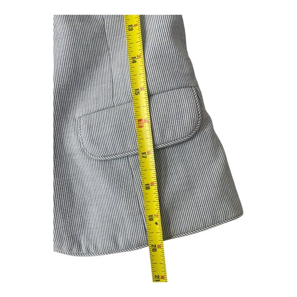 Snow from St. Barth Women's Suit Blue & White Stripes Pants & Jacket Size 36/38 - Picture 7 of 15